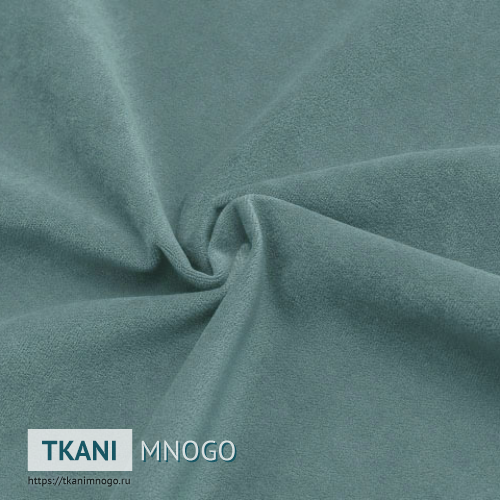 Фото фактуры велюра “30” (однотонный зеленый)