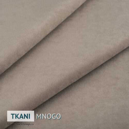 Фото ткани велюра “21” (однотонный бежевый)