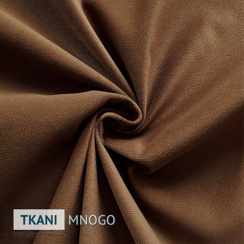 Фото ткани велюра Мазератти “G-08” (узор коричневый)