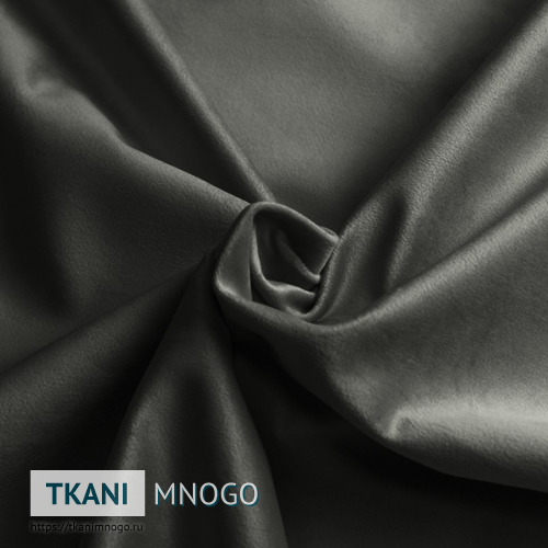 Фото фактуры велюра “MR-13” (однотонный серый)