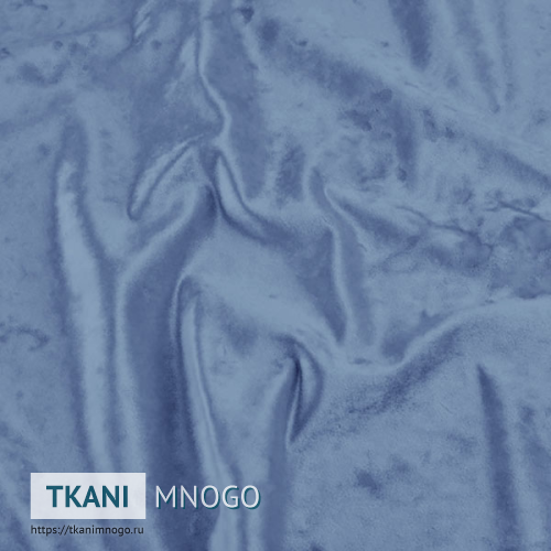 Фото фактуры велюра “21” (однотонный голубой)