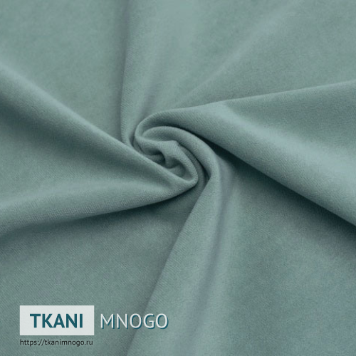 Фото обивки велюра “Cf016-21” (однотонный зеленый)